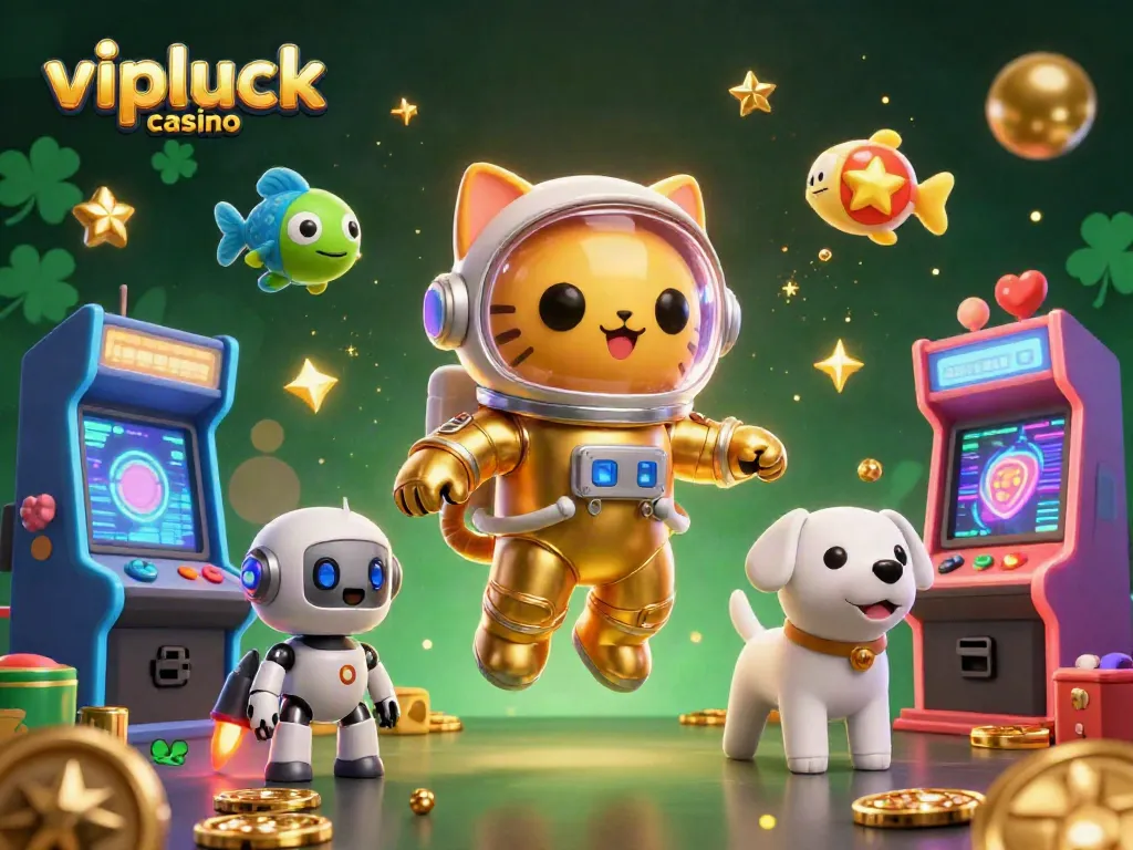 Experience exciting wins at vipluck casino while playing with vibrant arcade elements in a rich, dynamic environment.