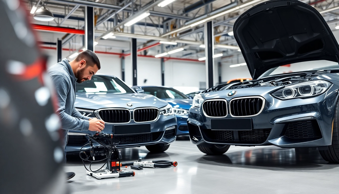 Verbessere dein Fahrzeug mit BMW Nachrüstung durch qualifizierte Techniker in einer modernen Werkstatt.