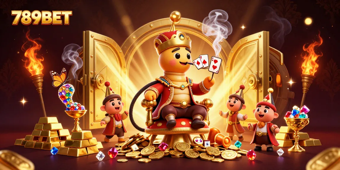 Experience the excitement of 789BET with dynamic gaming symbols and rich casino imagery.