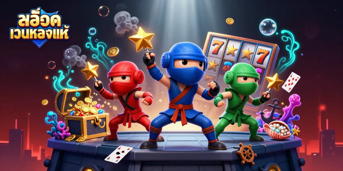 Engage with สล็อตเว็บตรงแท้ through thrilling martial arts action and captivating slot elements in a vivid casino scene.