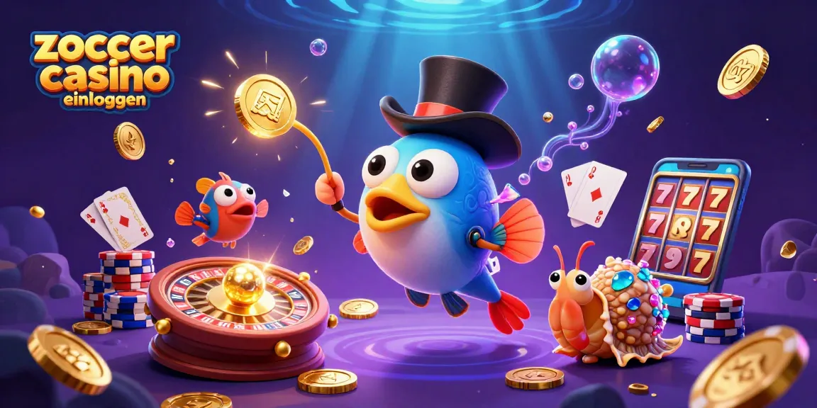 Experience the thrill of zoccer casino einloggen with vibrant characters and casino elements in a lively scene.
