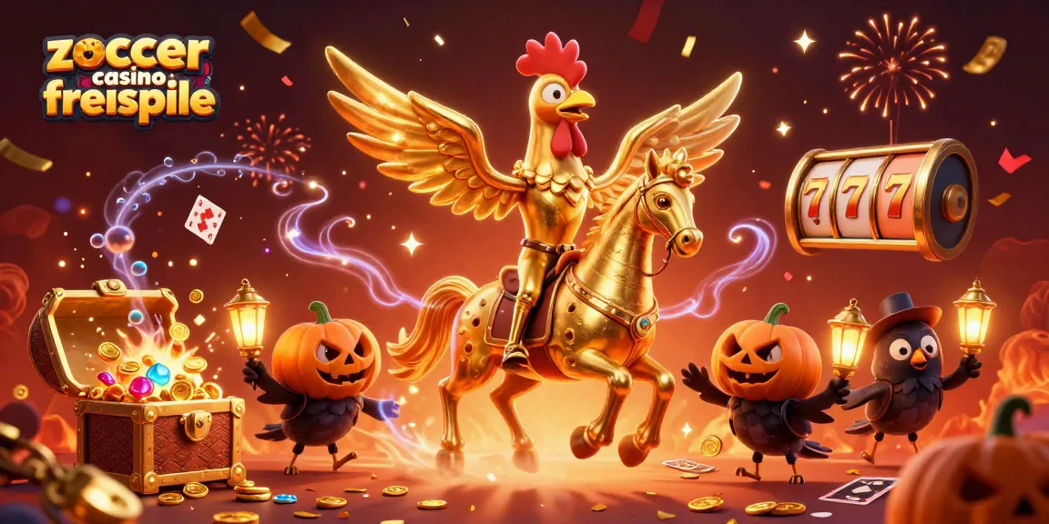 Experience excitement with Zoccer Casino Freispiele, featuring vibrant characters, thrilling casino elements.