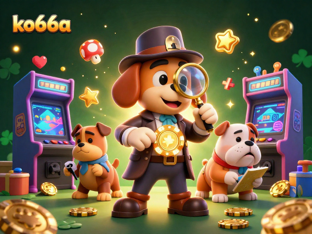 Explore the exciting world of ko66a with a gambling detective and vibrant game elements.